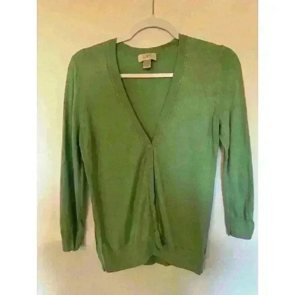 Loft Cardigan Light Green Small